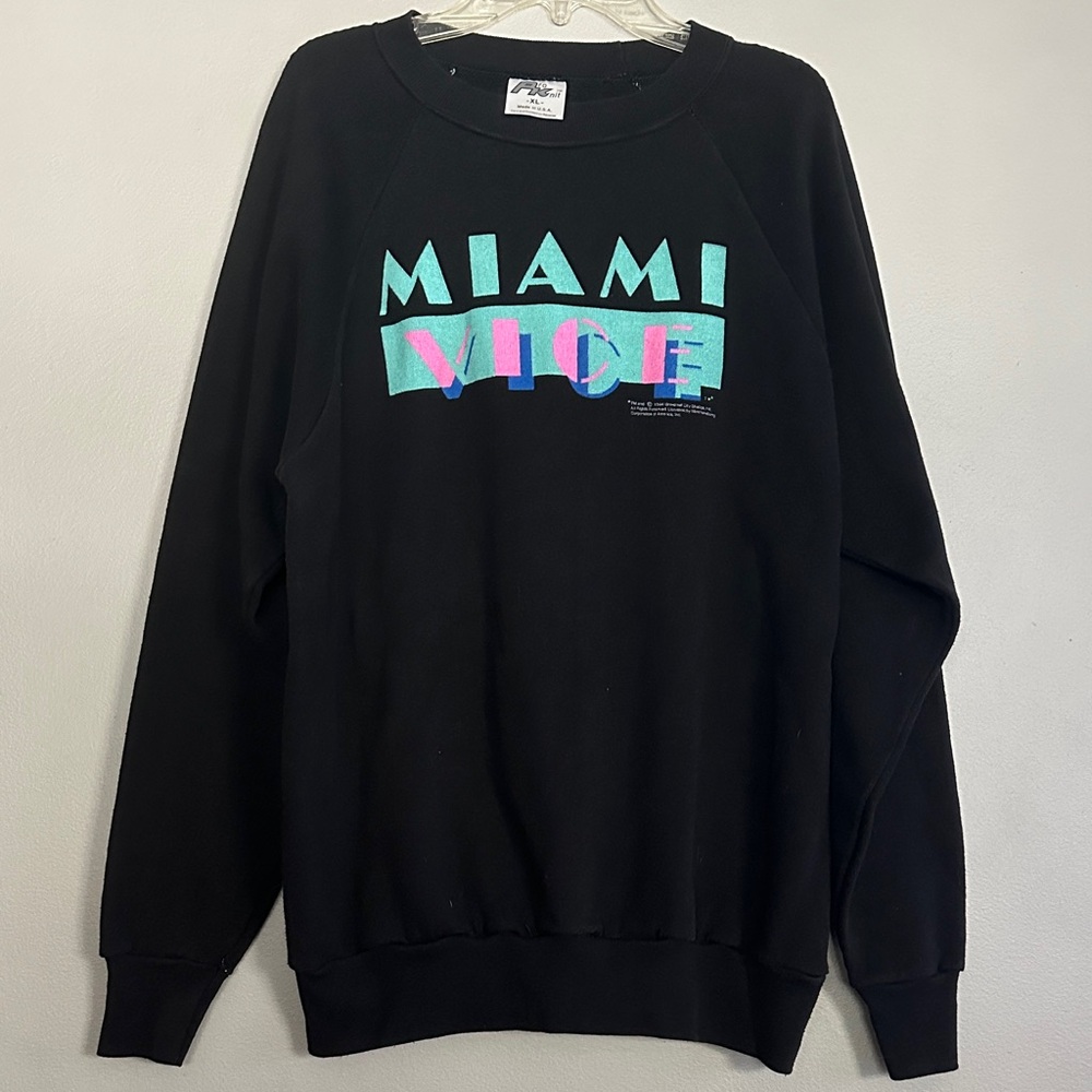 Miami Vice TV Series women rare vintage 1984 sweatshirt from Universal Studios